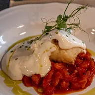 Bacalao con espuma de alioli